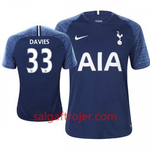 Tottenham Hotspur Fodboldtrøjer Davies 33 Udebanesæt 2018/19 Kort ærmer Tottenham Hotspur Fodboldtrøjer Davies 33 Udebanesæt 2018/19 Kort ærmer